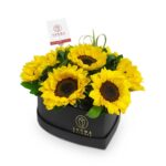 Box Corazón Girasoles