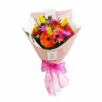 Ramo 10 Gerberas y 3 Tulipanes
