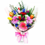 Ramo 10 Tulipanes y Gerberas
