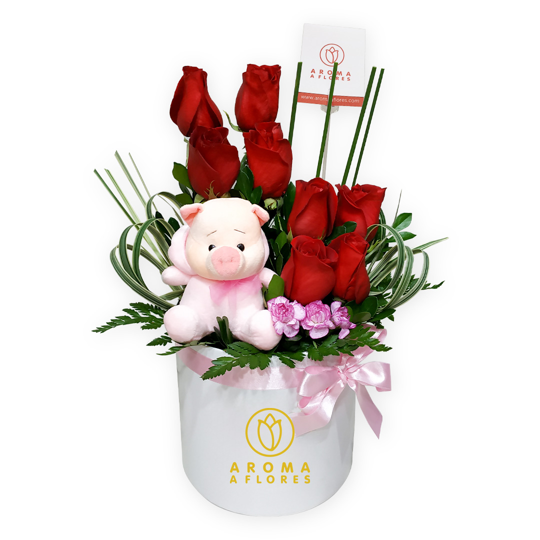 Box Rosas y Peluchito Box Rosas y Peluchito - Imagen 1