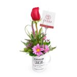 Taza 01 rosa escritorio