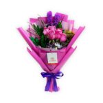 Ramo 6 rosas purple