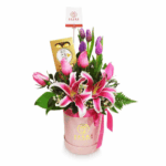 Box Tulipanes, Rosas y Ferrero