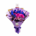 Ramo 12 rosas azules purple