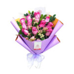 Ramo 12 rosas lilas