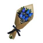 Ramo 6 rosas azules Gibson