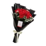 Ramo 12 rosas y Gibson