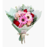 Ramo 7 Rosas y 3 Gerberas