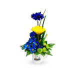 Taza 2 gerberas papá