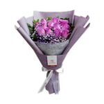 Ramo 12 rosas Lilas y gibson