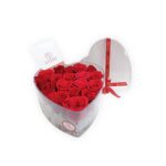 Corazón Acrílico 18 rosas
