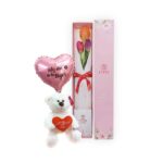 Caja 3 tulipanes mujer