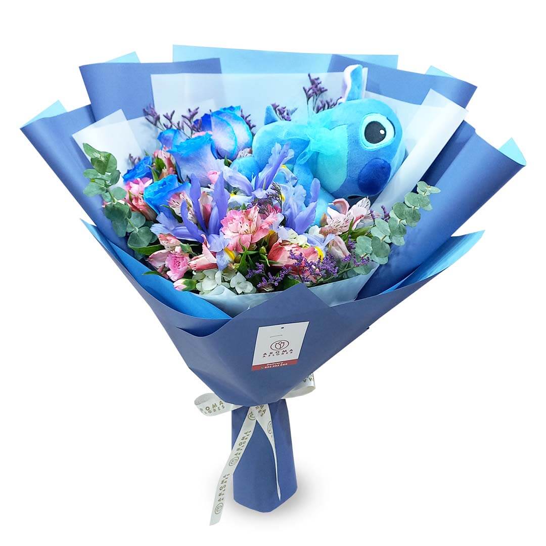 Rosas Azules Ramo De Rosas Stitch Ramo De 100 Rosas Stitch Amore