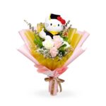 Ramo 06 rosas Kitty graduada