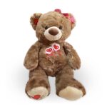 Oso moño y corazón
