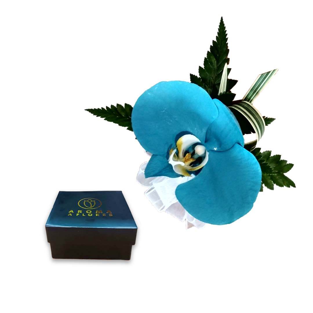 8.jpg Corsage Orquídea Turquesa - Imagen 1