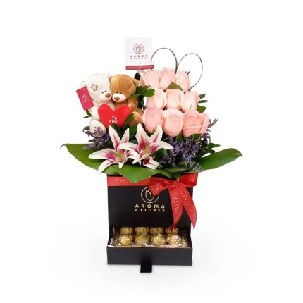 Box-rosas-osito-y-Ferrero-Aroma-a-flores