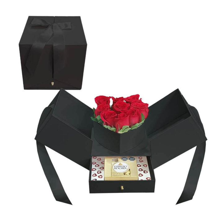 Box sorpresa 09 rosas - Imagen 2