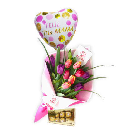 pack Ramo 10 Tulipanes Mom