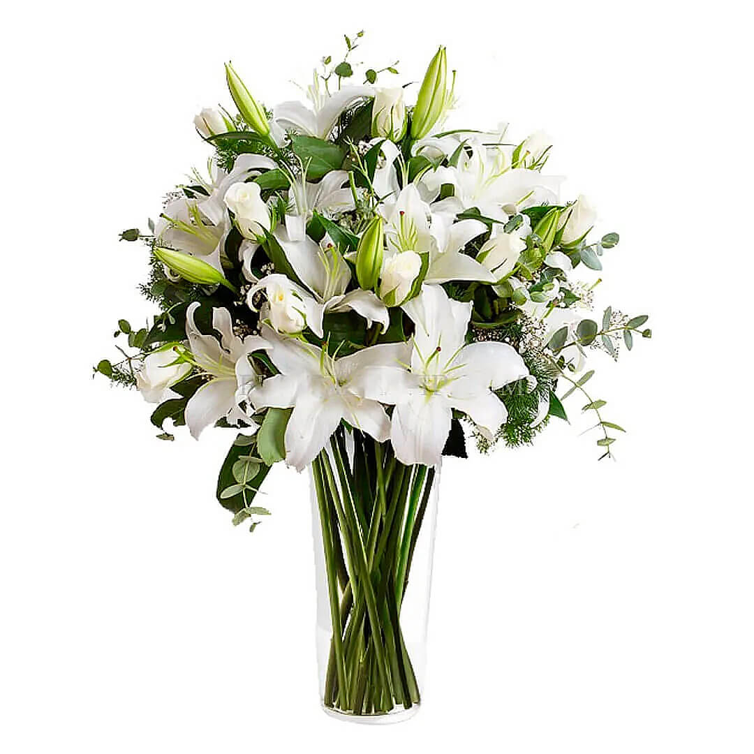 Florero-con-10-Lilium.jpg Florero con 10 Lilium - Imagen 1