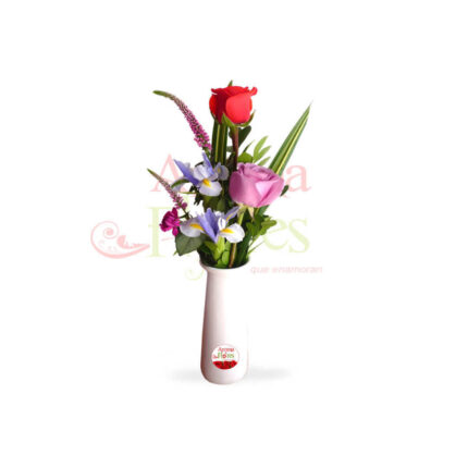 Florero dos rosas A