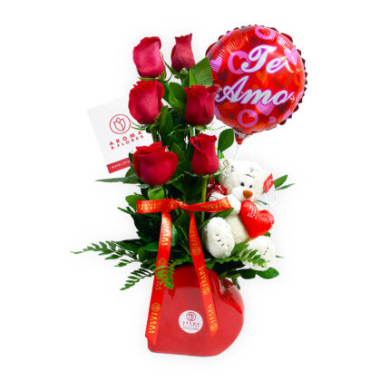 Corazon de rosas