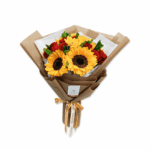 Ramo de 7 girasoles y 12 rosas