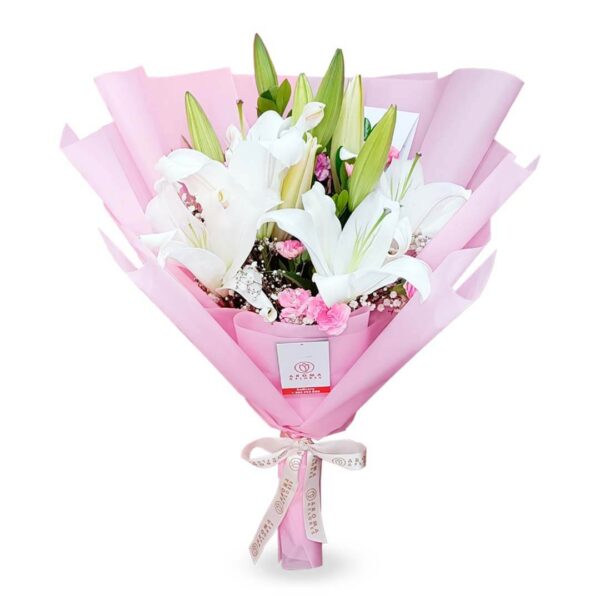 Ramo lilium y claveles
