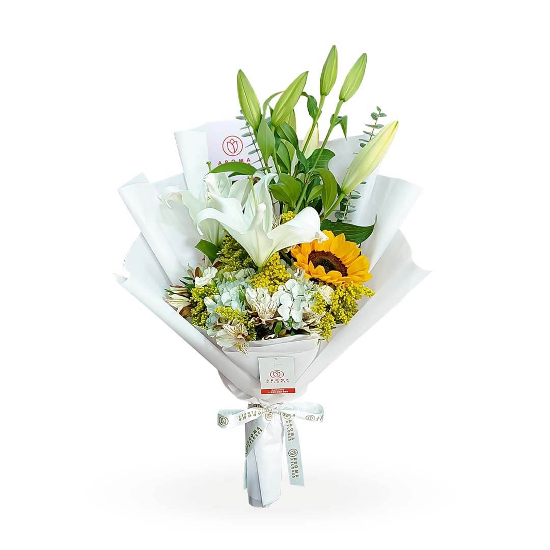 Ramon-lilium-y-girasol-1.jpg Ramo lilium y girasol - Imagen 1