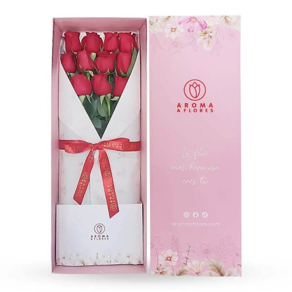 Caja 12 rosas