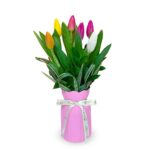 Florero vintage 06 tulipanes - Imagen 2