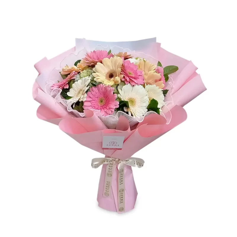 Ramo-18-gerberas-rosadas-Aroma-a-flores