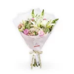 Ramo rosas lisiantus y lilium-Aroma-a-flores
