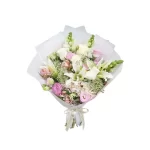 Ramo rosas lisiantus y lilium - Imagen 2